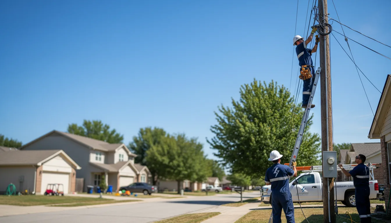 Residential electrician providing installation services in Woodstock, GA
